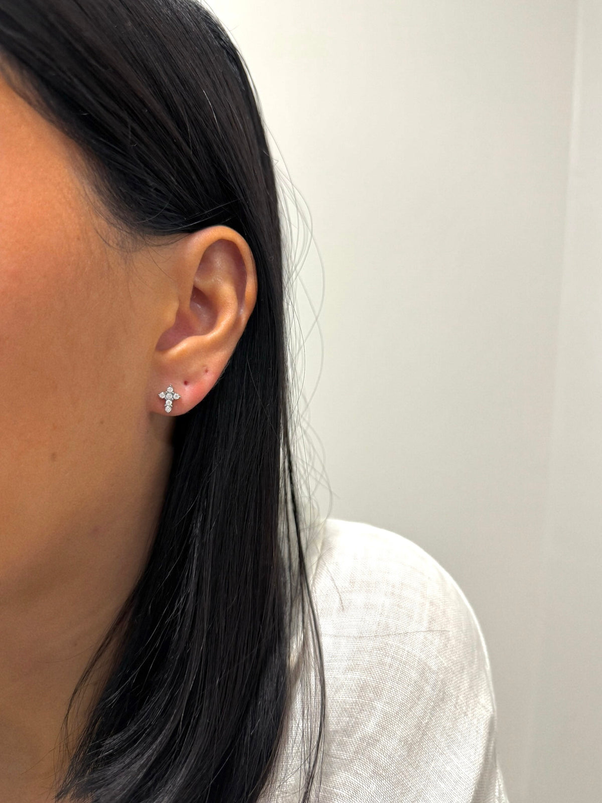 Boucles d'oreilles croix